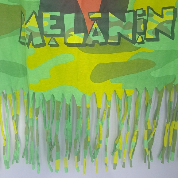 On Fire Melanin  Camouflage Graphic Fringe Shirt Size Meduim - Picture 6 of 7